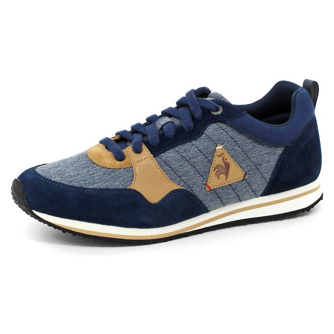 Le Coq Sportif Bolivar Cft 2tones Chaussures Sneakers Homme Bleu Marron